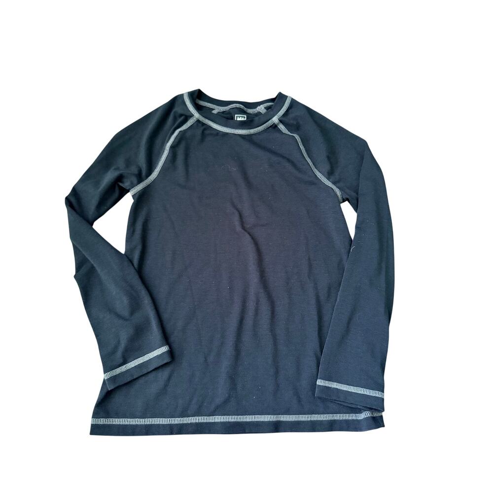 REI Youth Small Black Long Sleeve Base Layer - Active Fun!